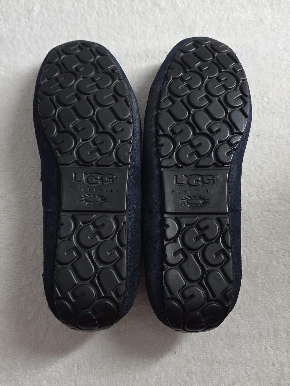 Ugg Australia Mens 12 Alder Navy Blue Driving Shearling Loafers Nice Clean Guc - Picture 13 of 16